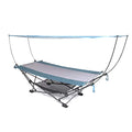 Portable Folding Hammock with Removable Canopy and Pillow - Teal, Heavy Duty Outdoor Lounging