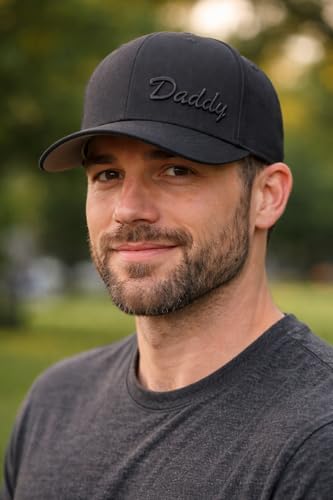 Daddy Flexible Fit Hat Black Large-X-Large Curved Brim Cap