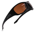 Fishoholic Polarized Bi-Focal Fishing Sunglasses - Black with 2.5x Magnification