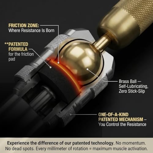 GRIPZILLA Tornado Steel Forearm & Wrist Strengthener - Adjustable Grip Trainer for Rehab & Sports