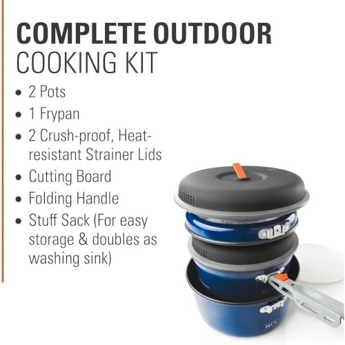 GSI Outdoors Bugaboo Ceramic Camper Cookset - Medium, Complete Camping Kitchen Set