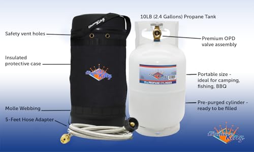 Propane Tank Carrying Case 10X18 Inches for 10LB Gas Bottles Camping Outdoor