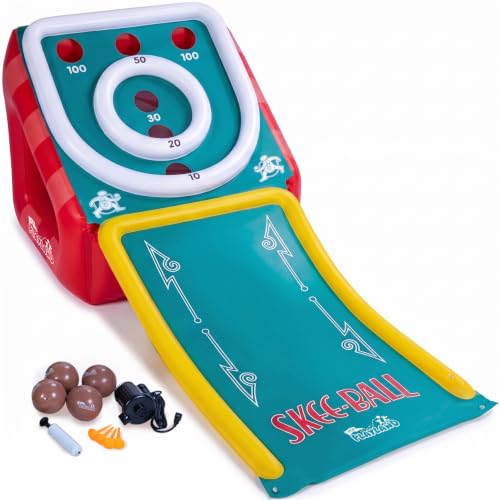 NSG Skee-Ball Inflatable Arcade Game for Kids & Family Backyard Party