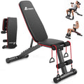Foldable Home Gym Workout Bench with Adjustable Angles and Compact Storage