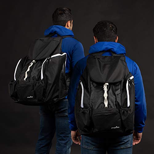 Athletico Hockey Equipment Backpack Large Black - Carry Skates & Gear