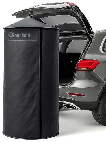 RANGLAND Black Portable Privacy Tent for SUV Liftgate, Camping, Beach & Shower