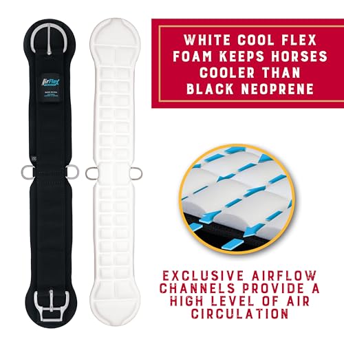 Weaver Equine 36-Inch AirFlex Horse Cinch - Anti-Slip Nylon Webbing, Western Tack