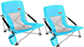 Nice C Ocean_2 Blue Low Beach Folding Chair - Camping & Outdoor Seat