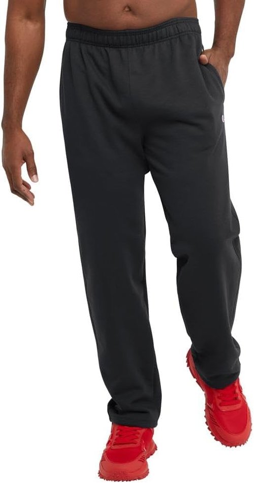 Champion Men's Fleece Sweatpants - Comfortable Open-Bottom Style | Regular & Big Sizes