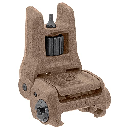 Magpul MBUS 3 Front & Rear Flip-Up Sights FDE Set | Lightweight, Durable, Picatinny Rail Compatible
