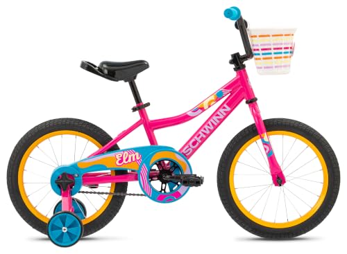 16-Inch Kids Bike with Training Wheels - Safe, Adjustable, Quick Assembly