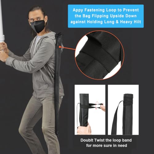 Lightsaber Carrying Bag with Adjustable Shoulder Strap - For Standard Lightsaber