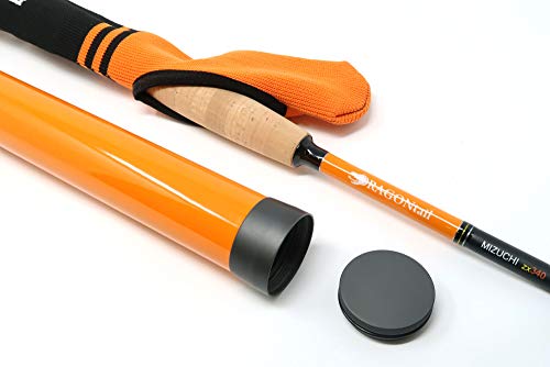 DRAGONtail Tenkara ZX340 Small Tenkara Rod with Level Line Kit - 8ft, 9.6ft, 11ft