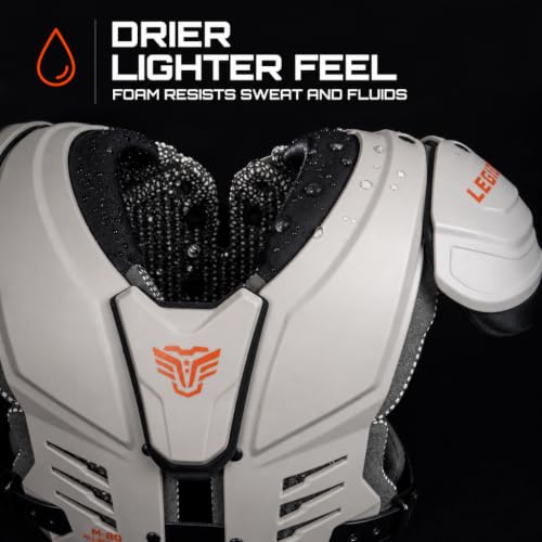 Legion Youth Football Shoulder Pads XL - Lightweight Impact Protection & Ventilation