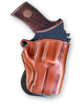 MASC Premium Leather OWB Paddle Holster for Rhino 30DS .357 Mag/9mm 3-inch, Right-Hand, Open Top, Brown