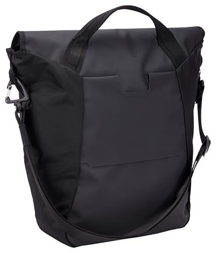 Water-Resistant Courier Bag 22L for Bike Mounting with InLock Compatibility - Black