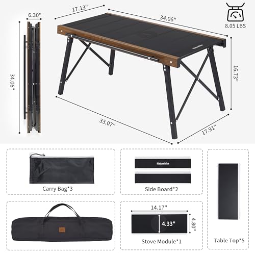 Ultralight Aluminum Camping Table with Foldable Design and IGT System for Outdoor Cooking and Picnic