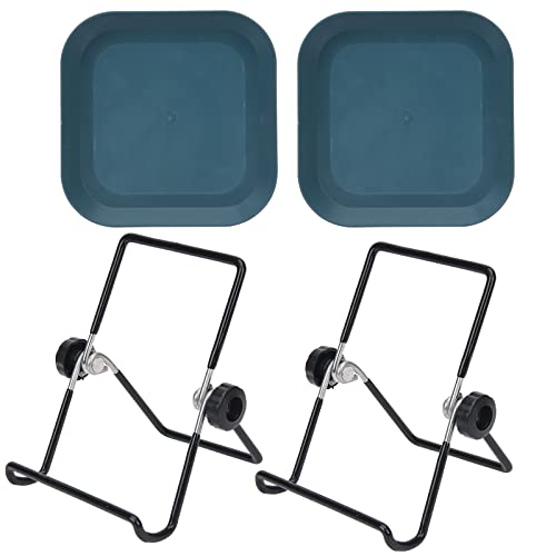 Lulonpon 2 Pieces Sprouting Stands with Tray - Stainless Steel & Mesh Covers