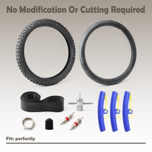 VAINELY 70/100-19 Tire & Inner Tube Set Off-Road Compatible with Surron Light Bee X