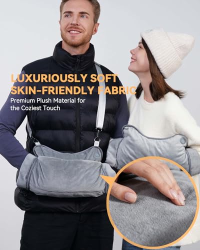 Rechargeable Far-Infrared Hand Warmer Pouch with 9000mAh Battery Pack