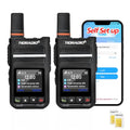 TIDRADIO TD-G18 4G LTE Long Range Walkie Talkies with SIM Card - Black 2-Pack