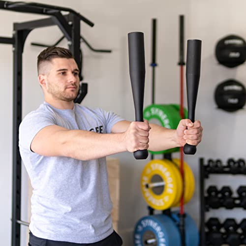 Synergee 10lb Indian Clubs Pair for Strength & Fitness - Model D
