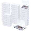 36pcs Plastic Playing Card Boxes - Transparent Clip-On Trading Card Storage