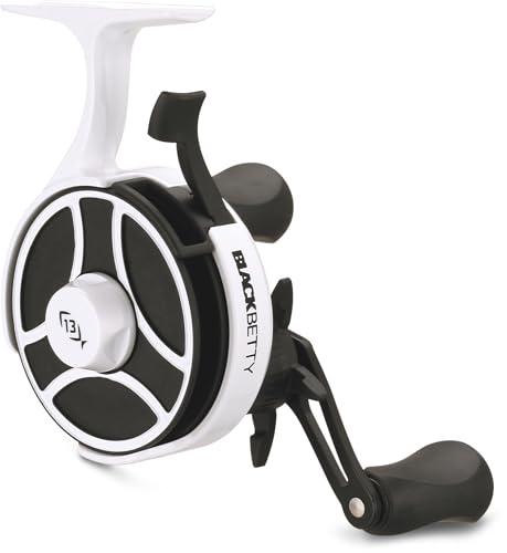 Inline Ice Fishing Reel - Left Hand Retrieve, Freefall Ghost System