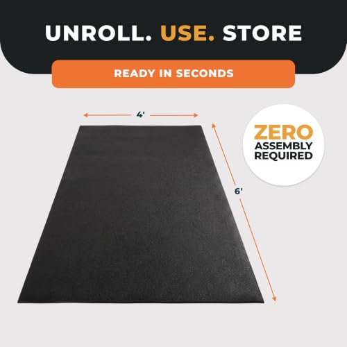 BalanceFrom 48 x 72-Inch High-Density PVC Gym Floor Mat - 1/4 Inch Thick