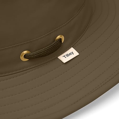 Tilley Airflo Sun Hat - Olive, UPF 50+ Recycled Nylon, Water-Resistant, Mesh Ventilation, Packable, Unisex