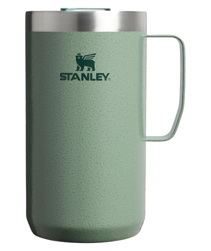Stanley 24 oz Camp Mug - Hammertone Green, Double Wall Vacuum Insulated