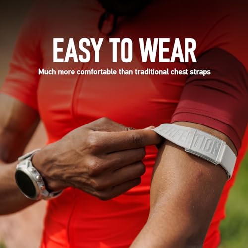 COROS Gray Heart Rate Monitor Armband with Auto-Wear Detection & Bluetooth