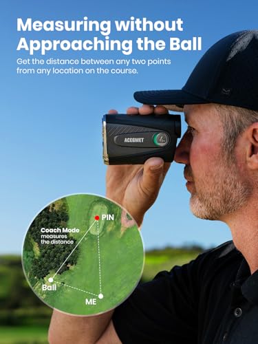 ACEGMET PFS5 Golf Range Finder 1300 Yards Slope & Triangulation Tech