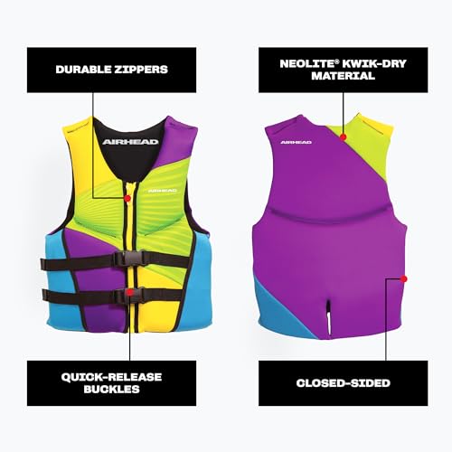 X-Small USCG Approved Neolite Quick-Dry Life Jacket - Lightweight Watersports Vest