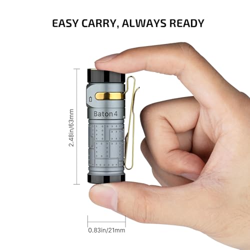 Rechargeable EDC Flashlight 1300 Lumens Compact Metal Clip