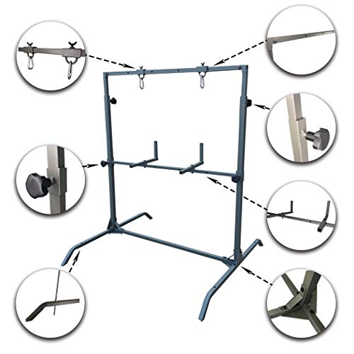 Heavy-Duty Adjustable Archery Target Stand for Bag and Foam Targets