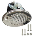 Marine Boat Horn 12V Stainless Steel Flush Mount 125dB Marine Horn with Screws