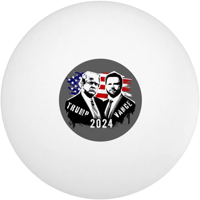 Trump Vance Spray Paint | 2024 Novelty Table Tennis Ping Pong Balls - 12 Pack with Storage Bag
