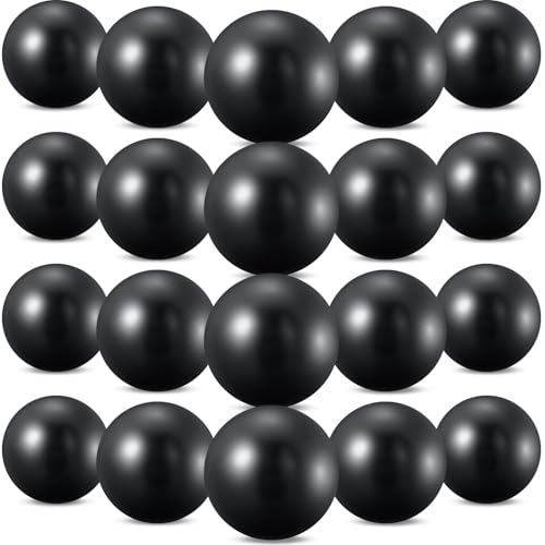 Pilates Exercise Balls 20 Pack - 9 Inch Black Yoga & Fitness Balls