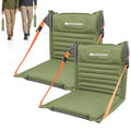 Inflatable Folding Seat with Back Support - Green 2 Pack Portable Camping Chair