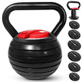 Yes4All Adjustable Kettlebell Set 40 lbs for Strength Training, Cast Iron, Easy Switch