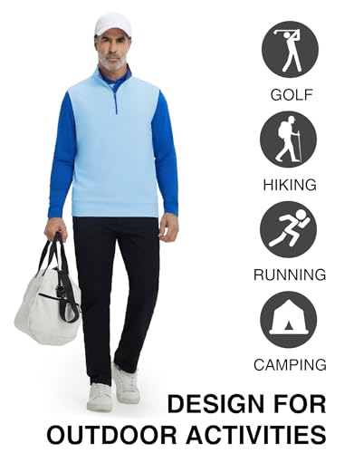 Men's Lightweight Performance Golf Vest X-Large Light Blue - M MAELREG