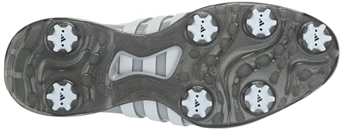 adidas Men's Tour360 24 Golf Shoes 9.5 White Silver Metallic Waterproof