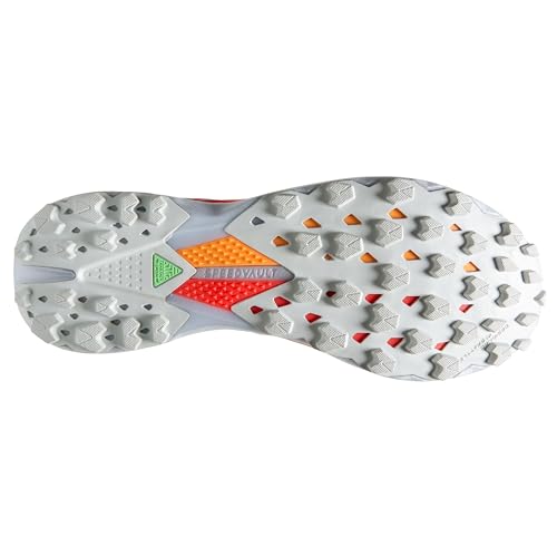 Brooks Unisex Catamount Agil Trail Running Shoes - Illusion Blue/Coral/Orange, 9 Women / 7.5 Men