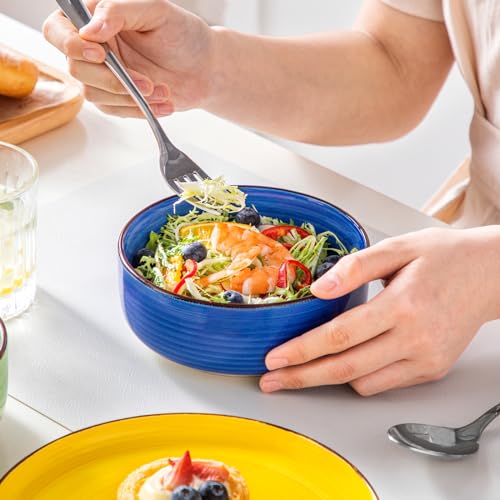 Vancasso Bonita Multicolor 18-Piece Dinnerware Set for 6 - Stoneware Plates & Bowls, Dishwasher & Microwave Safe