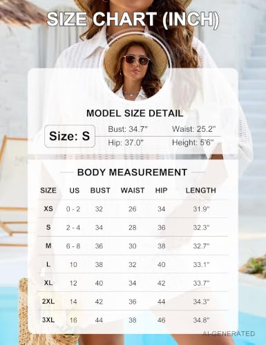 Women’s Swimsuit Coverup Button-Down Shirt Dress - Light Blue XL - Textured Beachwear