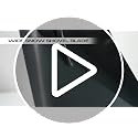 IDZO Heavy Duty Aluminum Steel Snow Shovel Black 44.5 Inch Wide Blade with Ergonomic Handle