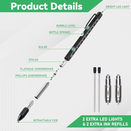 Multitool Pen 9-in-1 Multi-Function Writing & DIY Tool - Black, Variation of THIS listing