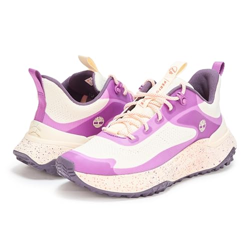 Timberland Women's Motion Access Low Lace-Up Sneakers - Natural Purple Knit 8.5