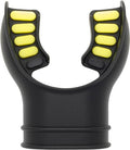 Silicone Mouthpiece for Diving Regulator Black and Yellow